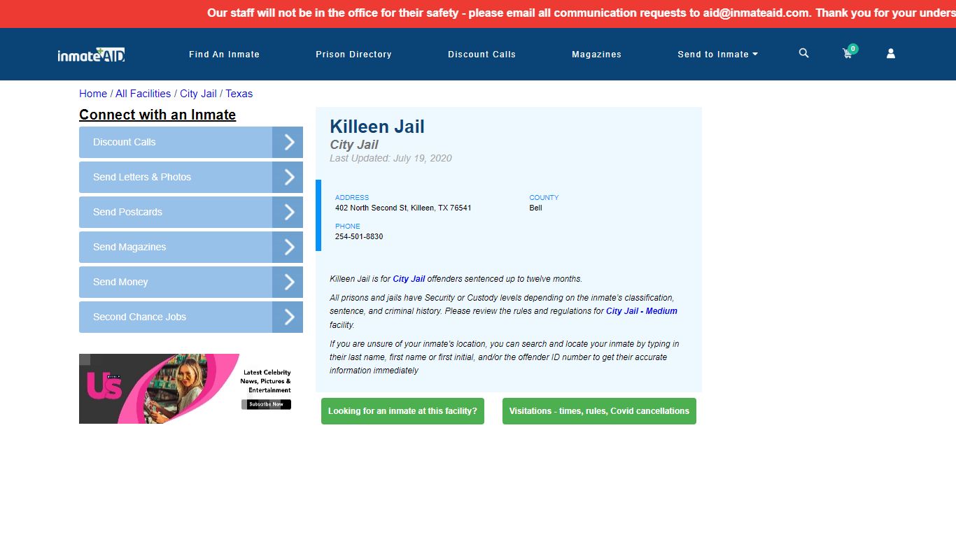 Killeen Jail | Inmate Locator